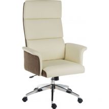 Elegance High Back Exec Chair Cream