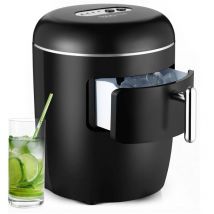 Produttore di ghiaccio 150w 10-12kg/24h nero - elegance Naturamix