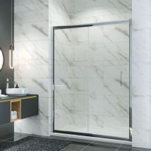 ELEGANT 1200mm Sliding Shower Cubicle Walk in Glass Enclosure 8mm Nano Bathroom Cabin
