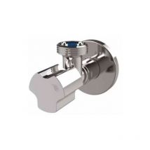 Cluro - Elegant Chrome Plated Angled Water Valve for Washing Machine 1/2' x 3/4' bsp