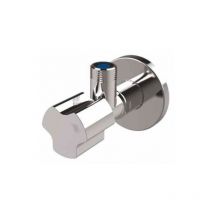 Cluro - Elegant Chrome Plated Angled Water Valve for Basin Sink 1/2' x 3/8' bsp