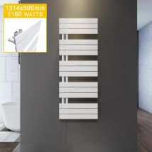Elegant - Handtuchheizkörper Paneelheizkorper Handtuchtrockner heizung bad Weiß Badheizkörper Flach design 1314x500mm