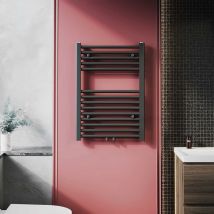 Handtuchheizkörper Mittelanschluss klein 700x500mm Badheizkörper Anthrazit Heizung Badezimmer - Elegant