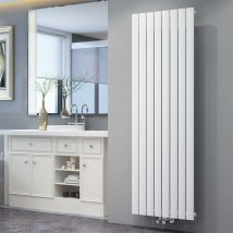 Design Heizkörper Flachheizkörper Weiß 1800x616mm Vertikal Einlagig - Elegant