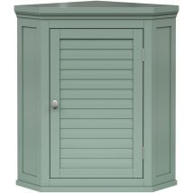 Teamson Home - Elegant Home Fashions Armoire Murale dAngle Lamelles Vert Sauge