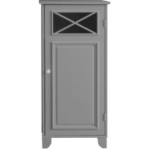 Teamson Home - Badezimmer Dawson Bodenschrank Mit Einer Tür Grau Ehf-6834g