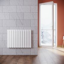 Elegant - Radiadores de Agua Caliente 630x847 mm,Radiador de Salón Potencia 1098 W,Doble Capa vertical,Conexiones Centrales g 1/2' - Blanco