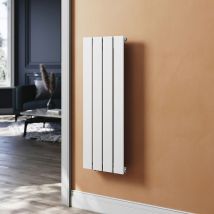 ELEGANT Radiadores de Agua Caliente 900 x 311mm,Radiador de Salón Potencia 312 W,Monocapa Vertical,Conexiones Centrales G 1/2" - Blanco