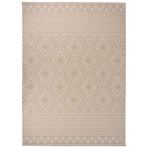 Kalisse - inlife Tapis à tissage plat d'extérieur 200x280 cm Rayures brunes - Brun