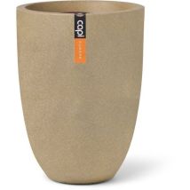 Elegante Niedrige Vase - Capi Europe - Glatt Nl - 34 X 46 Cm - Beige
