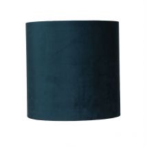 Eleganter Lampenschirm Samt in Blau Gold Ø25,5cm