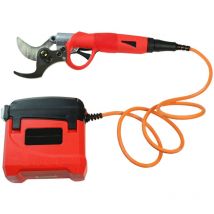 Yatek - Elektrische Baumschere 45mm, kann lebende Äste bis zu 45mm schneiden, inkl. Batterie und Koffer mit varios Zubehör, einfach und bequem zu