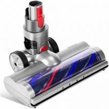 Mumu - Elektrische Bürste kompatibel für Dyson V7 V8 V10 V11 V15 Direktantrieb Turbobürste mit 4 LED-Leuchten für Hartböden und Parkett