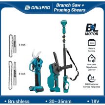 Maerex - Bürstenlose Hochentaster 2 in 1 und Mini-Kettensäge, 8 Zoll, mit automatischem Öler, teleskopierbare Länge 130-248 cm, mit 8 Zoll/6 Zoll