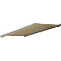 Hegele - Elektrische Kassetten-Markise HHG-303, Vollkassette Volant 4,5x3m Polyester Creme