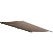 Elektrische Kassettenmarkise Hhg-606, Markise Vollkassette 5x3m Polyester Sand