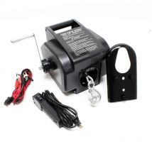 Elektrische Seilwinde 12v 280w Bis 4990kg, 1,38m/min, Motorwinde 10,5m Stahlseil, Elektroseilwinde Mit Haken Und Fernbedienung - Wiltec