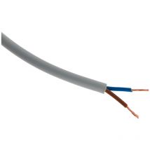 Elektrische Versorgungsleitung H05VV-F 2x 1,5mm² Grau - 10m - Zenitech
