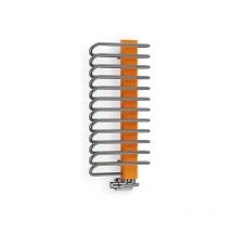 Grauer elektrischer Handtuchtrockner, 1200 mm hoch und 600 mm breit - 800 Watt - MIC1200/600E8GRP