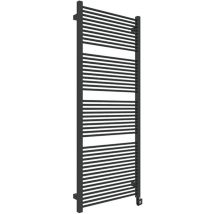 Sèche Serviette Radiateur-matisere - Elektrischer Handtuchheizkörper - Schwarz - Höhe 1035mm Breite 530mm - 600 Watt - Mik1035/530e8n