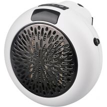 Rosemary - Elektrischer Heizkörper, elektrische Keramik-Zusatzheizung an LED-Wandsteckdose – Fernbedienung – verstellbarer Thermostat – 900 Watt –