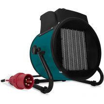 Vonroc - Elektrischer Heizlüfter - Heizung für Garage, Werkstatt & Lager - 3300W/5000W – 400V Dreiphasenstrom - Keramik - Thermostat - für Räume bis