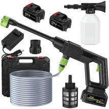 Flasidu - Elektrischer Hochdruckreiniger, kabelloser Hochdruckreiniger, 500 psi, 1 gpm, tragbarer Hochdruckreiniger mit 6-in-1 verstellbaren Düsen