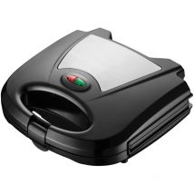 Sandwichmaker 750 W – Edelstahl – Antihaftbeschichtung – 2 Sandwiches – Automatischer Thermostat – Cool-Touch-Griff