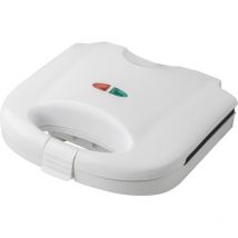 Sandwichmaker 750 W – Weiß – Antihaftbeschichtung – Rutschfeste Füße – Cool-Touch-Griff – Automatischer Thermostat