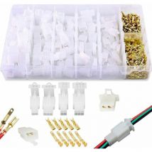 Start - Elektrischer Steckverbinder, 2,8 mm Rastermaß, 2, 3, 4, 6-polig, männlich, weiblich, Anschlussstecker, Crimp-Kabelschuh-Sortiment-Set für