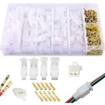 Elektrischer Steckverbinder Mit 2,8 Mm Rastermaß, 2, 3, 4, 6 Pins, Stecker Und Buchsen, Crimp-kabelschuh-sortiment Für Motorrad, Fahrrad, Auto, Boot (