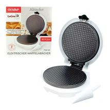 Olymp - Elektrischer Waffelnbäcker Waffeleisen Hörnchen Eis mit Kegel für Hörnchen - weiß