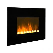 2000w schwarzer elektrischer kamin Chemin'arte black fire