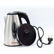 Romo - Elektrischer Wasserkocher 1,7 Liter. 2200W. Rostfreier Stahl. Schnell kochend. 360o Basis. Automatische Abschaltung.