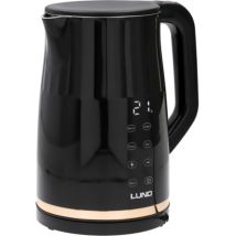 Toya - Elektrischer Wasserkocher Lund 1,7l Mit Temperaturkontrolle De In Schwarz, Modernes Design, Effizient Und Einfach Dezu Verwenden.