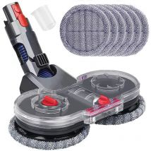 Bleosan - Elektrischer Wischkopf für Dyson V11 V10 V15 V8 V7 Staubsauger, Besenkopf mit Tank und 6 waschbaren Wischmopps