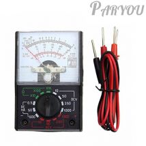 Paryou - Elektrisches Analogmultimeter ac/dc Strom ohm Dezibel Spannung Voltmeter Amperemeter mit Messleitungen