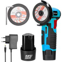 Meterk - Elektrisches Schleifwerkzeug, 19500 U/min, multifunktionaler Mini-Schleifgerät, Handschneider zum Schneiden und Polieren von Keramikfliesen,