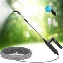 Ugreat - Elektrisches Sprühgerät, elektrisches Dachsprühgerät mit Teleskoplanze, wiederaufladbares USB-Gartensprühgerät, tragbares Gartensprühgerät