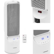 Uniprodo - Elektro-Heizlüfter Heizstrahler Elektroheizer 1200/2000 w schwenkbar weiß