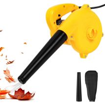 Sdlogal - Elektro Laubsauger 2-in-1-Kabelgebläse, Leicht, Beutel (800 w, Saug-/Blasfunktion, Fangsack, Blasluftstrom 103 km/h, 13000 r/min) - Gelb