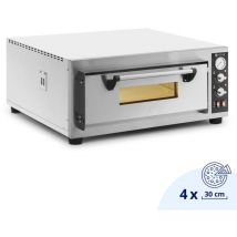 Elektro-Pizzaofen 1 Backkammer 450 °c Ober-/ Unterhitze für 4 Pizzas mit ø 30 cm