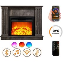 Elektrokamin Dlc Home Irony Ef4 1800 W Bluetooth-lautsprecher Flammeneffekt Wlan Fernbedienung Heizung 17 27 C