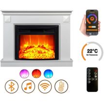 Elektrokamin Dlc Home Penida Ef4 1800 W Bluetooth-lautsprecher Flammeneffekt Wlan Fernbedienung Heizung 17 27 C