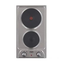 Elektrokochplatte, 2 Kochstellen, Edelstahl, 290x510mm