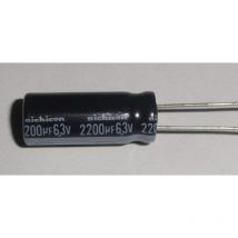 Elektrolytkondensator 2200uF 6,3Vdc Größe 10x20mm Radial