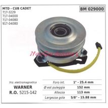 Elektromagnetische Kupplung Warner Rasenmäher Mäher Cub Cadet 029000