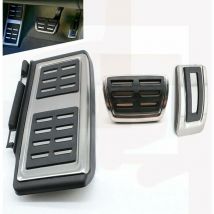 Compatible avec vw Passat B8 Golf Seat Audi tt Capuchons de pédales en acier inoxydable Repose-pieds Pédales automatiques Jeu de pédales automatique
