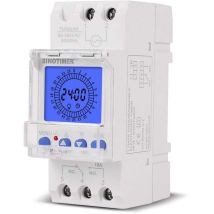 Elektronische Uhr Mit 24-stunden-digital-lcd-anzeige, 85–265 V, Din-schienenmontage, Intelligenter, Programmierbarer Analoger Zeitschalter Mit 15-