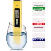 Niceone - Elektronischer PH-Meter-Tester, hochpräziser Mini-Qualitäts-pH-Stift für Wasserzähler-LCD-Bildschirm und Ablesegenauigkeit für Aquarium,